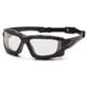 Pyramex Wolfhound Tactical Safety Glasses With Elastic Strap Black Frame Clear Lens