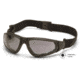 Pyramex XSG Tactical Glasses - Gray Ballistic Anti-Fog Lens, Black Frame GB4020BST