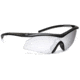 Radians T-10 Shooting Glasses, Clear Lens, Black Frame, T10-10RC