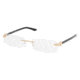 Ralph Lauren RL 5066 Eyeglasses Styles - Shiny Gold Frame w/Non-Rx 52 mm Diameter Lenses, 9004-5216