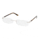 Ralph Lauren RL 5066 Eyeglasses Styles - Shiny Silver Frame w/Non-Rx 52 mm Diameter Lenses, 9001-5216