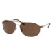 Ralph Lauren RL7048 Sunglasses 928473-65 - Matte Brown Frame, Brown Lenses