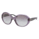 Ralph Lauren RL8084 Sunglasses 52428G-5521 - Transparent/Violet Frame, Gray Gradient Lenses