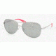 Ralph RA 4069 Sunglasses Styles - Light Silver Gray Silver Mirror Frame, 102-6G-5813