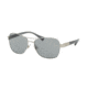 Ralph RA4119 Progressive Prescription Sunglasses RA4119-32101-57 - Lens Diameter 57 mm, Frame Color Silver/ Blue Horn