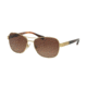 Ralph RA4119 Progressive Prescription Sunglasses RA4119-3211T5-57 - Lens Diameter 57 mm, Frame Color Gold/ Striated Brown