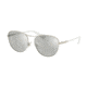Ralph RA4126 Sunglasses 93626G-57 - Silver Frame, Light Grey Mirror Silver Lenses