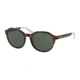 Ralph RA5193 Sunglasses 137871-54 - Dark Tortoise Frame, Green Solid Lenses