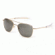 Randolph Aviator 23K Gold Frame, Gray Polarized Glass Lens, 23K Gold Frame, 52MM AF21634