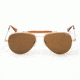 Randolph Sportsman Bifocal Prescription Sunglasses, 23K Gold Frame, SP71412BI