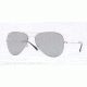 Ray-Ban AVIATOR FLAT METAL RB3513 Sunglasses 154/6G-58 - Demi Gloss Sandblast Silver Frame, Green Mirror Silver Lenses