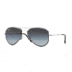 Ray-Ban AVIATOR FLAT METAL RB3513M Sunglasses 164/T3-56 - Demi Glos Sand Silver Frame, Grey Gradient Dark Grey Polar Lenses