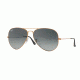 Ray-Ban Aviator Large Metal II Sunglasses RB3026 197/71-62 - Shiny Bronze Frame, Light Grey Gradient Dark Grey Lenses