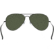 Ray-Ban Aviator Large Metal II Sunglasses RB3026, Black Frame, Crystal Gray Lenses, L2821-6214