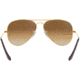 Ray-Ban Aviator Large Metal RB3025 Sunglasses, Arista Crystal Brown Gradient, RB3025 001/51-6214