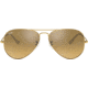 Ray-Ban Aviator Large Metal RB3025 Sunglasses, Arista Crystal Brown Mirror Silver Gradient, RB3025 001/3K-6214