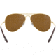 Ray-Ban Aviator Large Metal RB3025 Sunglasses, Arista Crystal Brown Polarized, RB3025 001/57-5814