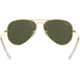 Ray-Ban Aviator Large Metal RB3025 Sunglasses, Arista Frame, Crystal Green 58 mm Lenses, L0205-5814