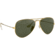 Ray-Ban Aviator Large Metal RB3025 Sunglasses, Arista Frame, Crystal Green 58 mm Lenses, L0205-5814