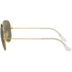Ray-Ban Aviator Large Metal RB3025 Sunglasses, Arista Frame, Crystal Green Polarized 58 mm Lenses, 001-58-5814