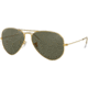 Ray-Ban Aviator Large Metal RB3025 Sunglasses, Arista Frame, Crystal Green Polarized 58 mm Lenses, 001-58-5814