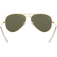 Ray-Ban Aviator Large Metal RB3025 Sunglasses, Arista Frame, Crystal Green Polarized 62 mm Lenses, 001-58-6214