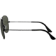 Ray-Ban Aviator Large Metal RB3025 Sunglasses, Black Frame, Crystal Green 58 mm Lenses, L2823-5814