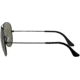 Ray-Ban Aviator Large Metal RB3025 Sunglasses, Black Frame, Crystal Green Polarized 62 mm Lenses, 002-58-6214