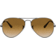 Ray-Ban Aviator Large Metal RB3025 Sunglasses, Gunmetal Crystal Brown Gradient, RB3025 004/51-5814