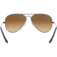Ray-Ban Aviator Large Metal RB3025 Sunglasses, Gunmetal Crystal Brown Gradient, RB3025 004/51-5814