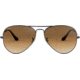 Ray-Ban Aviator Large Metal RB3025 Sunglasses, Gunmetal Crystal Brown Gradient, RB3025 004/51-6214