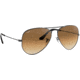 Ray-Ban Aviator Large Metal RB3025 Sunglasses, Gunmetal Crystal Brown Gradient, RB3025 004/51-6214