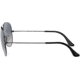 Ray-Ban Aviator Large Metal RB3025 Sunglasses, Gunmetal Crystal Polarized Blue Gradient Gray, RB3025 004/78-5814