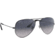 Ray-Ban Aviator Large Metal RB3025 Sunglasses, Gunmetal Crystal Polarized Blue Gradient Gray, RB3025 004/78-5814
