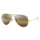 Ray-Ban Aviator Large Metal RB3025 Sunglasses, Legend Gold Frame, Silver/Brown Chromance Lens, Polarized, 62, RB3025-9196G5-62