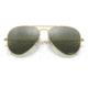 Ray-Ban Aviator Large Metal RB3025 Sunglasses, Legend Gold Frame, Silver/Green Chromance Lens, Polarized, 62, RB3025-9196G4-62