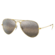 Ray-Ban Aviator Large Metal RB3025 Sunglasses, Legend Gold Frame, Silver/Grey Chromance Lens, Polarized, 62, RB3025-9196G3-62