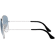 Ray-Ban Aviator Large Metal RB3025 Sunglasses, Silver Crystal Gradient Light Blue, RB3025 003/3F-5814