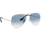 Ray-Ban Aviator Large Metal RB3025 Sunglasses, Silver Crystal Gradient Light Blue, RB3025 003/3F-5814