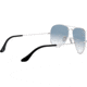 Ray-Ban Aviator Large Metal RB3025 Sunglasses, Silver Crystal Gradient Light Blue, RB3025 003/3F-6214
