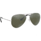Ray-Ban Aviator Large Metal RB3025 Sunglasses, Silver Crystal Gray Mirror, RB3025 003/40-6214