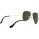 Ray-Ban Aviator Large Metal RB3025 Sunglasses, Silver Crystal Gray Mirror, RB3025 003/40-6214