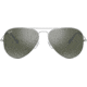 Ray-Ban Aviator Large Metal RB3025 Sunglasses, Silver Frame, Crystal Gray Gradient 58 mm Lenses, 003-32-5814