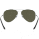 Ray-Ban Aviator Large Metal RB3025 Sunglasses, Silver Frame, Crystal Gray Gradient 58 mm Lenses, 003-32-5814