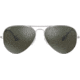 Ray-Ban Aviator Large Metal RB3025 Sunglasses, Silver Frame, Crystal Gray Mirror 58 mm Lenses, W3277-5814