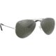 Ray-Ban Aviator Large Metal RB3025 Sunglasses, Silver Frame, Crystal Gray Mirror 58 mm Lenses, W3277-5814