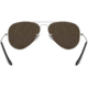 Ray-Ban Aviator Large Metal RB3025 Sunglasses, Silver Frame, Silver Mirror Polar Lenses, RB3025 019/W3-58