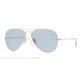 Ray-Ban Aviator Large Metal Sunglasses RB3025 001/62-62 - Arista Frame, Crystal Sky Blue Lenses