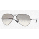 Ray-Ban Aviator Large Metal Sunglasses RB3025 002/32-5814 - Black Crystal Gray Gradient