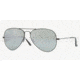 Ray-Ban Aviator Large Metal Sunglasses RB3025 002/40-5514 - Shiny Black Crystal Gray Mirror